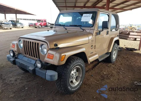 2000 Jeep Wrangler Sahara из США, поврежденный, VIN 1J4FA59S1YP777454